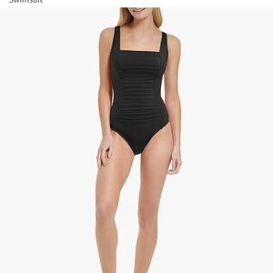 Calvin Klein sz 14 Black Full Coverage Swimsuit